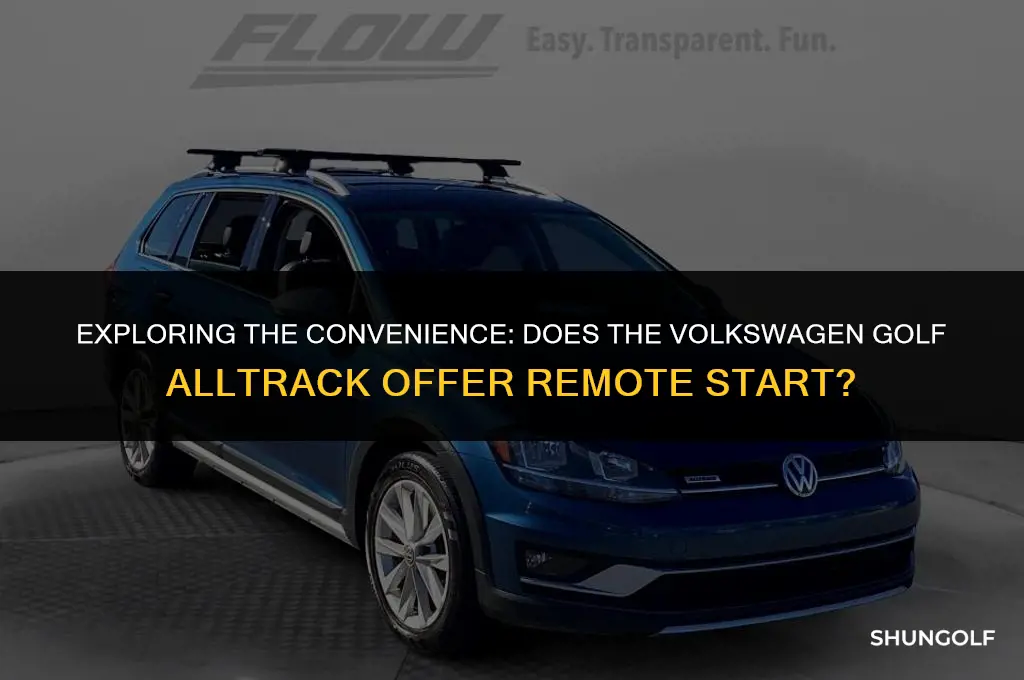 does the volkswagen golf alltrack have remote start