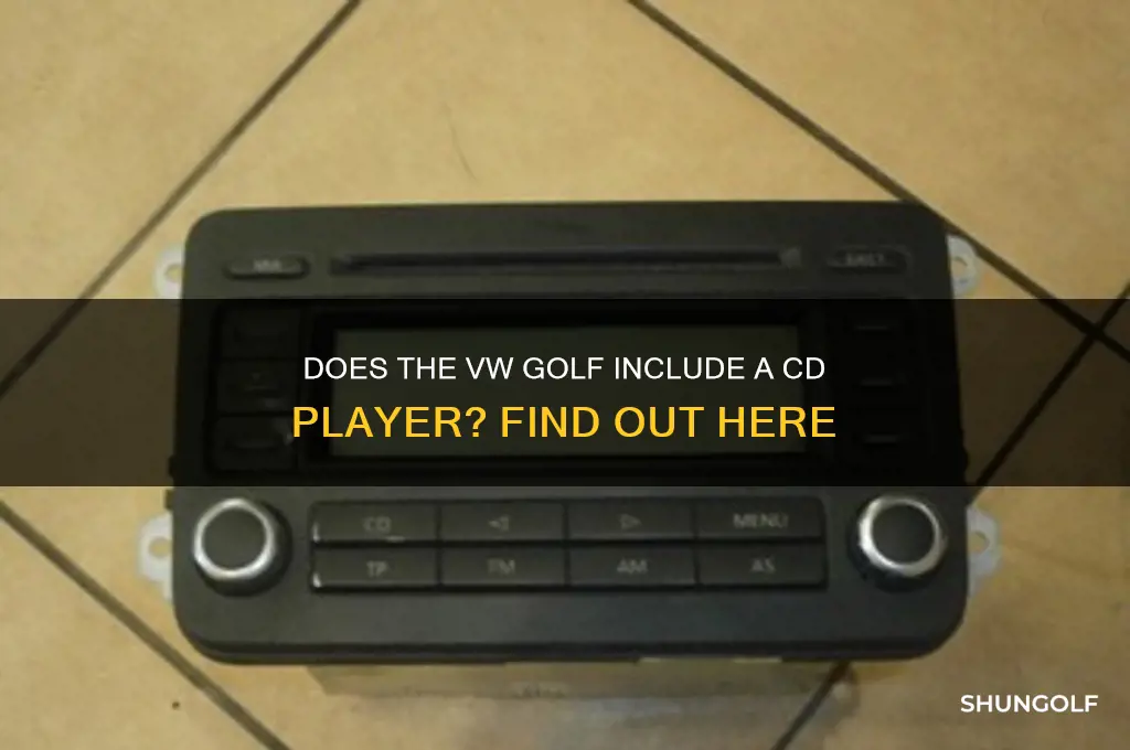 does the vw golf come with a cd player