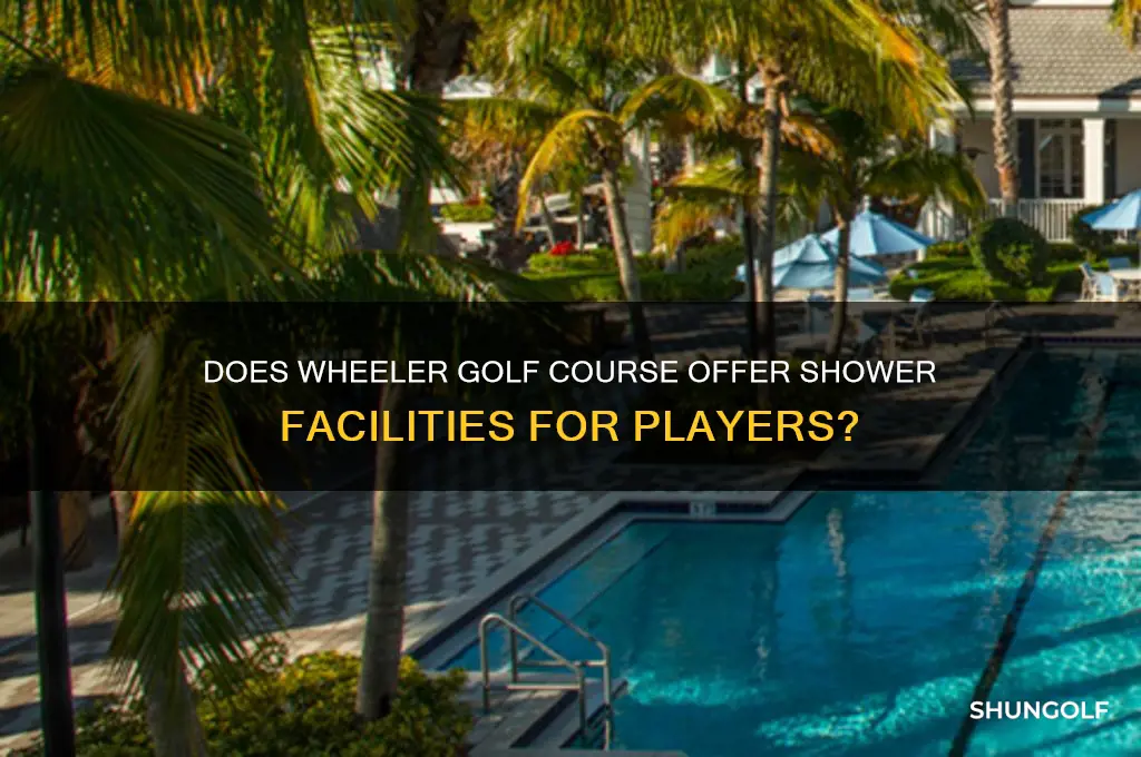 does the wheeler golf course have showers