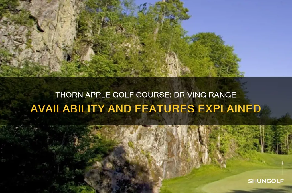 does thorn apple golf course have a driving range