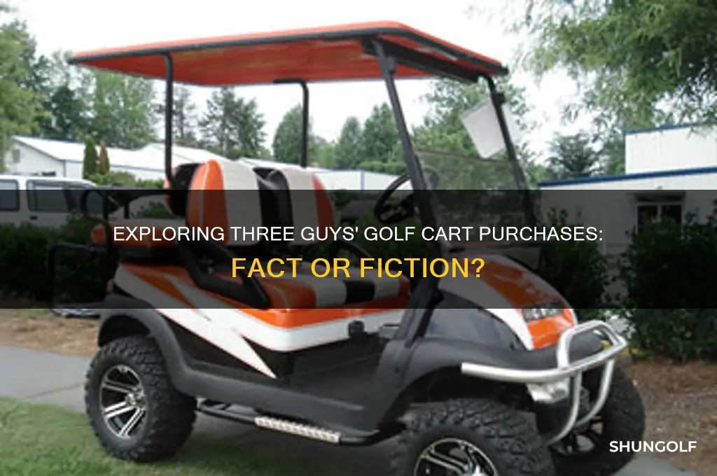 does three guys buy golf carts