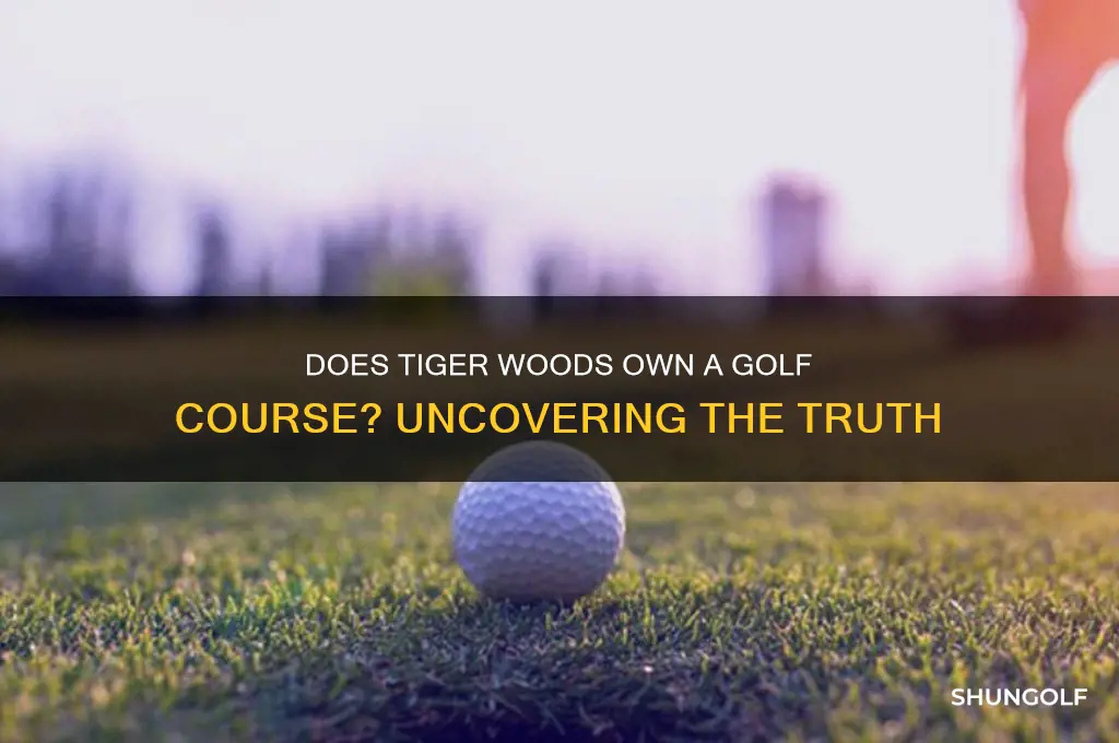 does tiger own a golf course