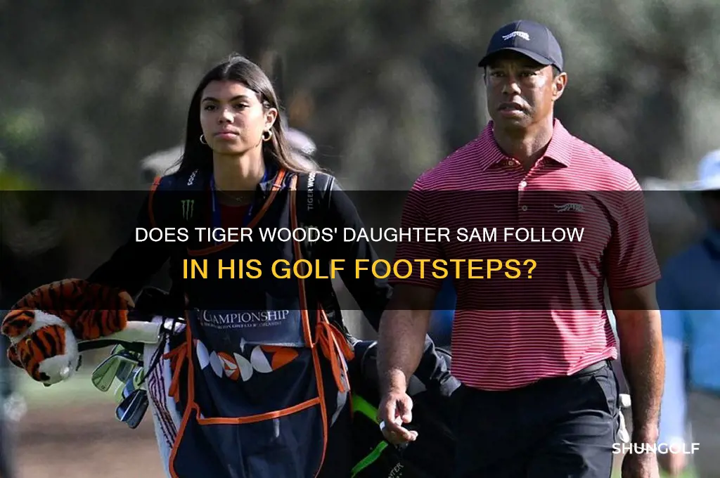 does tiger woods daughter play golf also