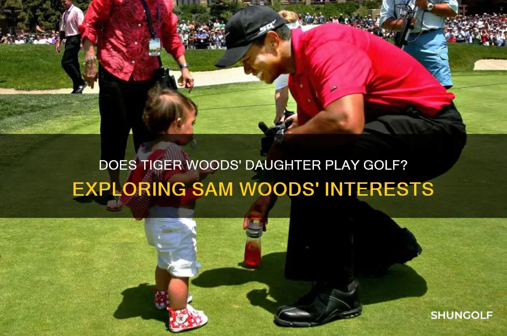 does tiger woods daughter play golf