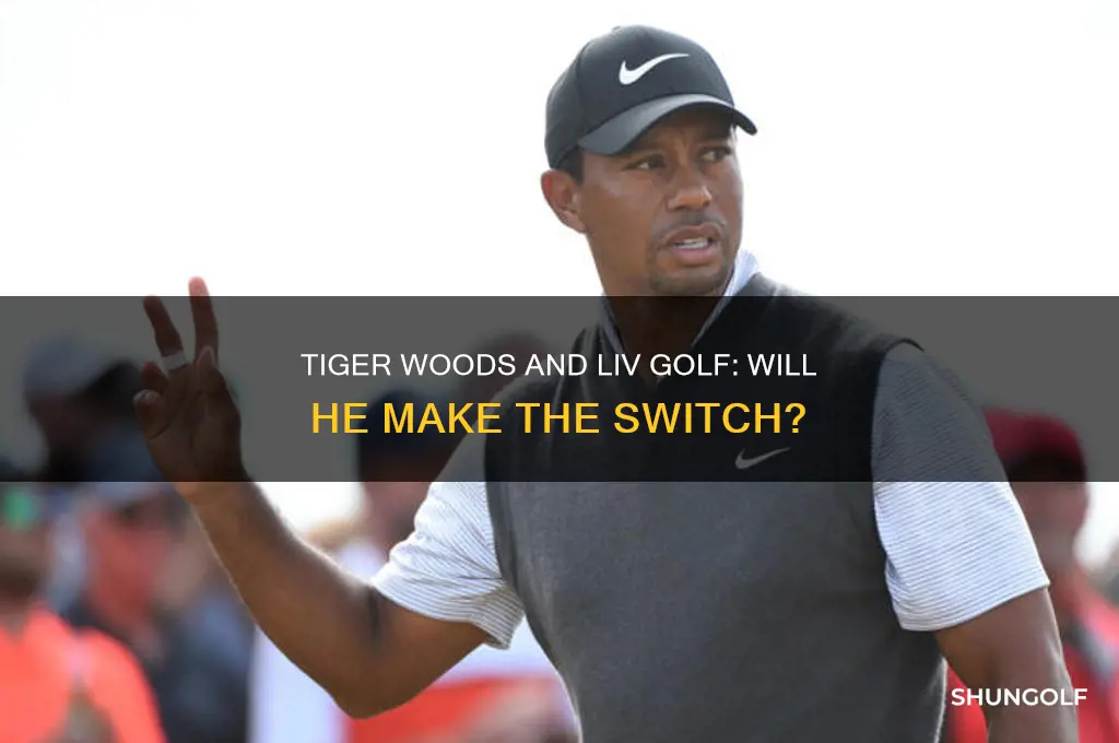 does tiger woods play liv golf