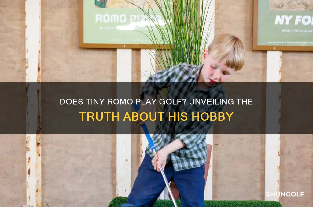 does tiny romo play golf