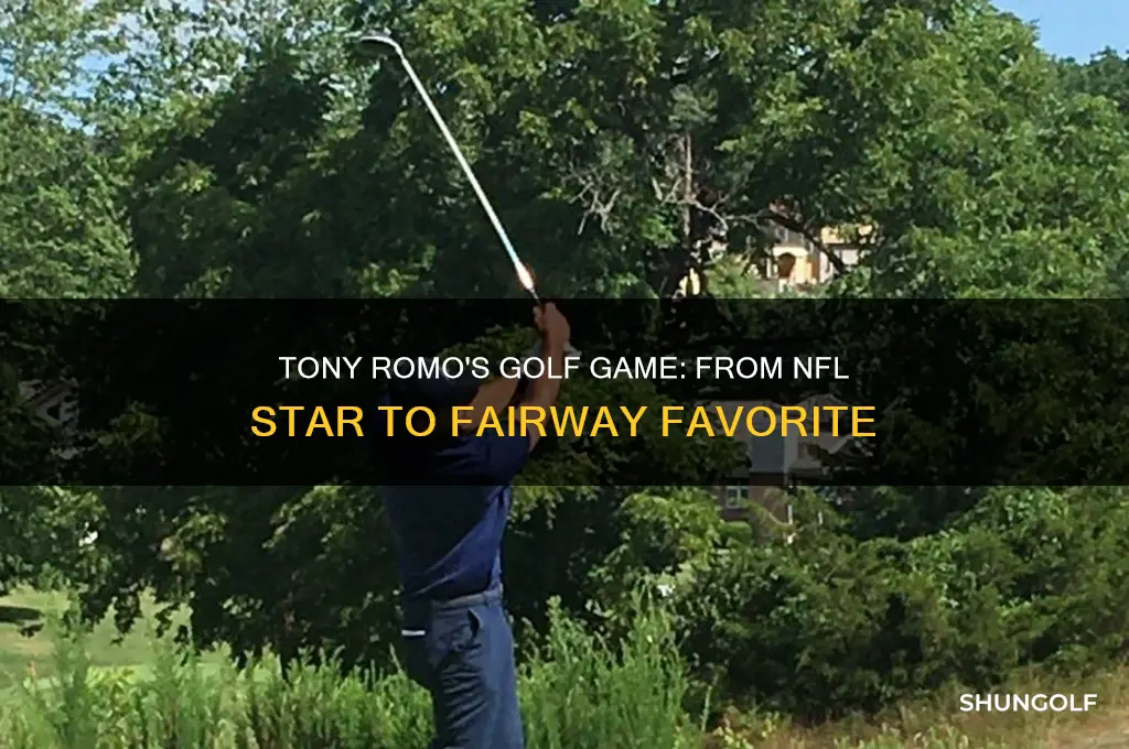 does tony romo play golf