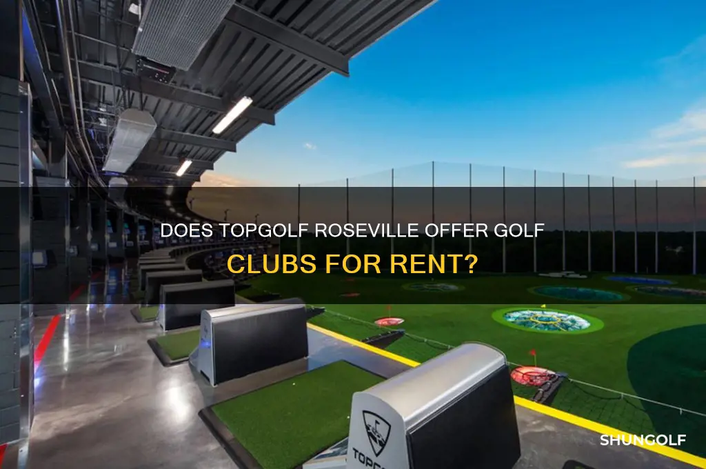 does top golf provide golf clubs in roseville