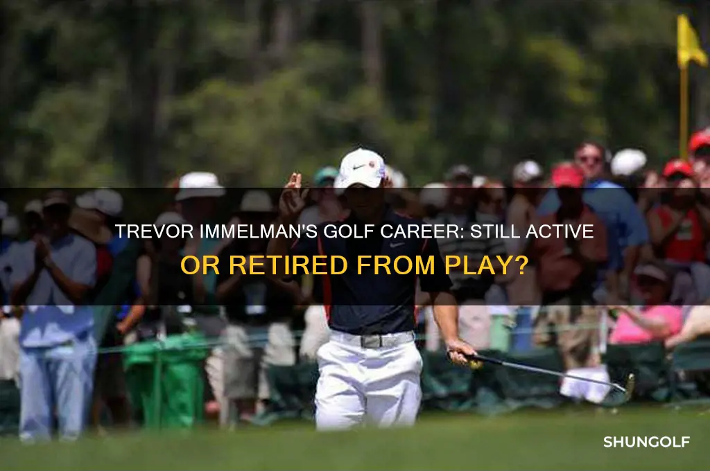 does trevor immelman still play golf