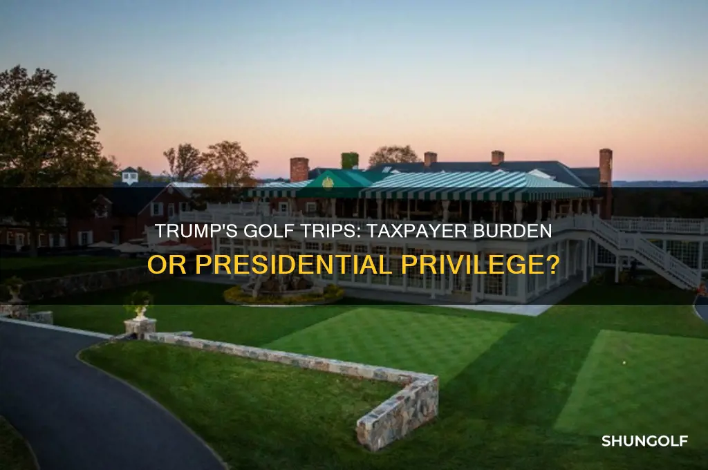 does trump charge golf trips to taxpayers
