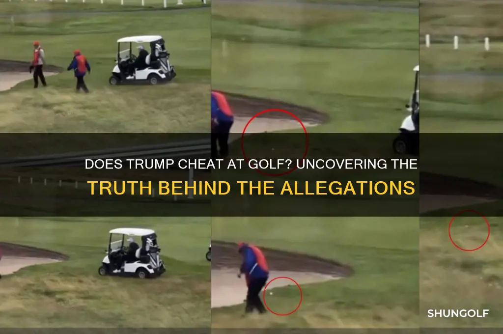 does trump cheaat at golf