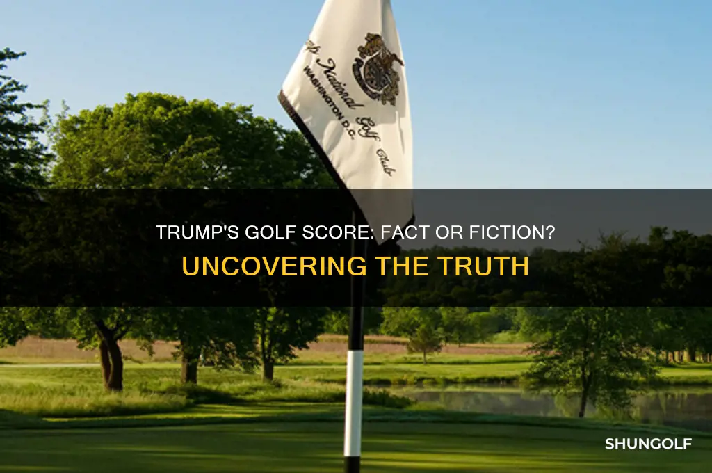does trump cheat on his golf score