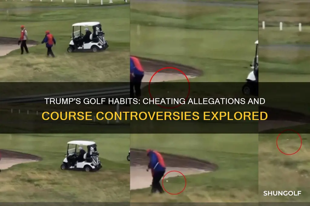 does trump cheat on the golf course