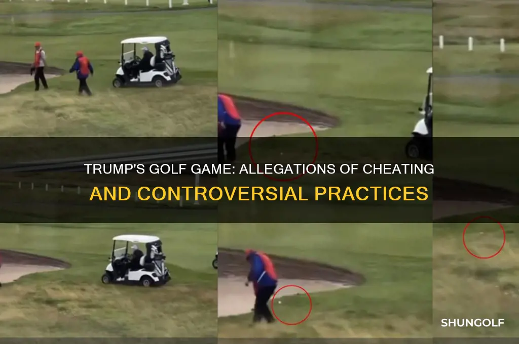 does trump cheat when he plays golf