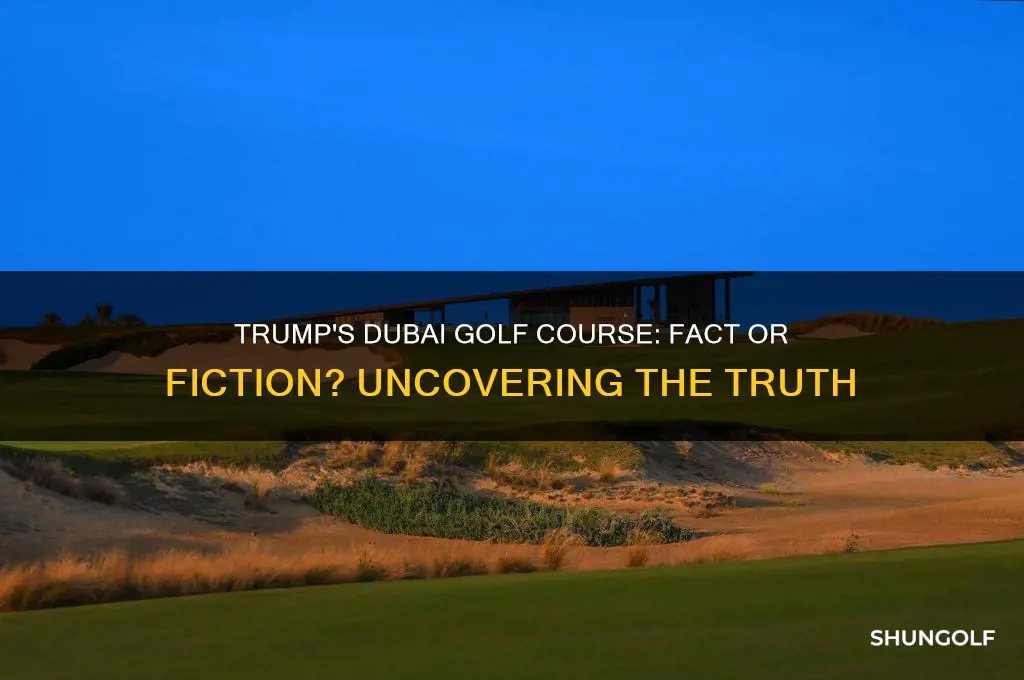 does trump have a golf course in dubai