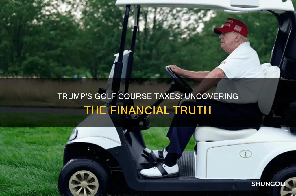 does trump pay taxes on his golf course
