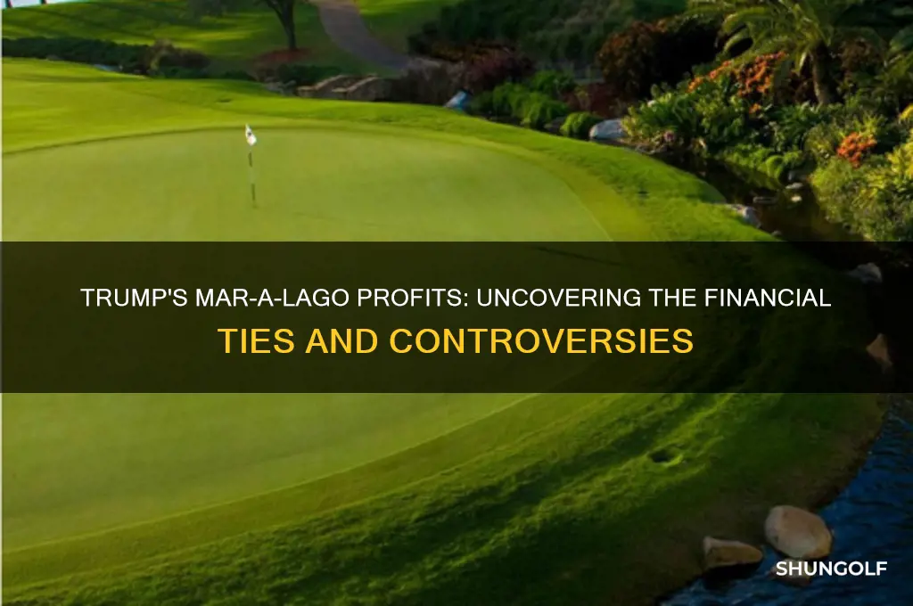 does trump profit off mar a lago golf