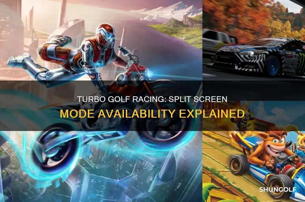 does turbo golf racing have split screen