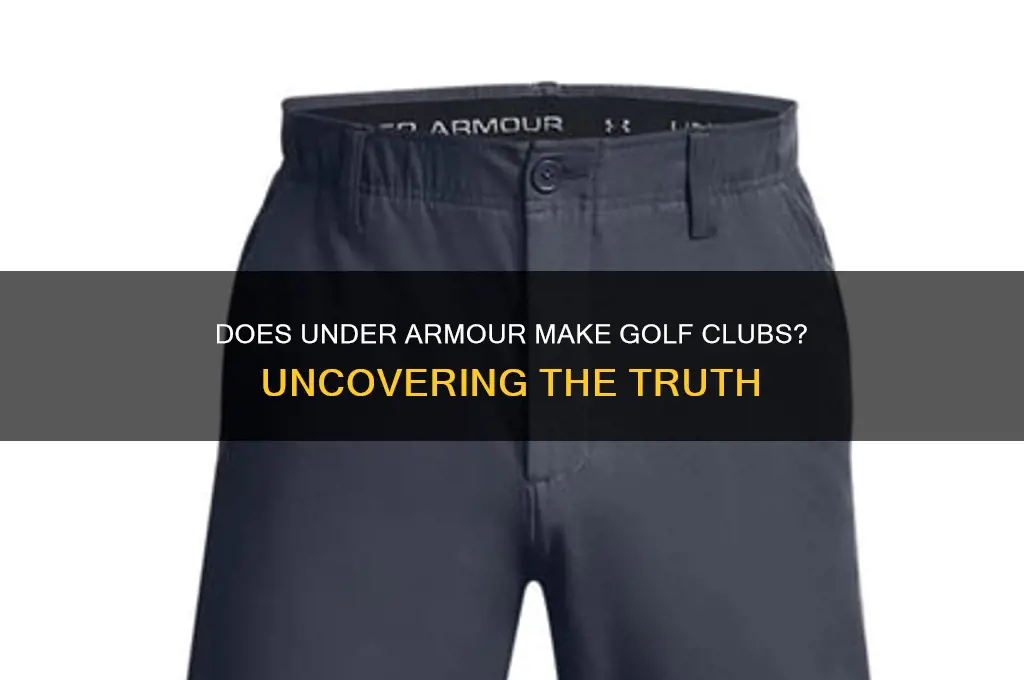 does under armour make golf clubs