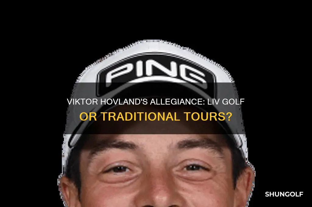 does viktor hovland play for live golf