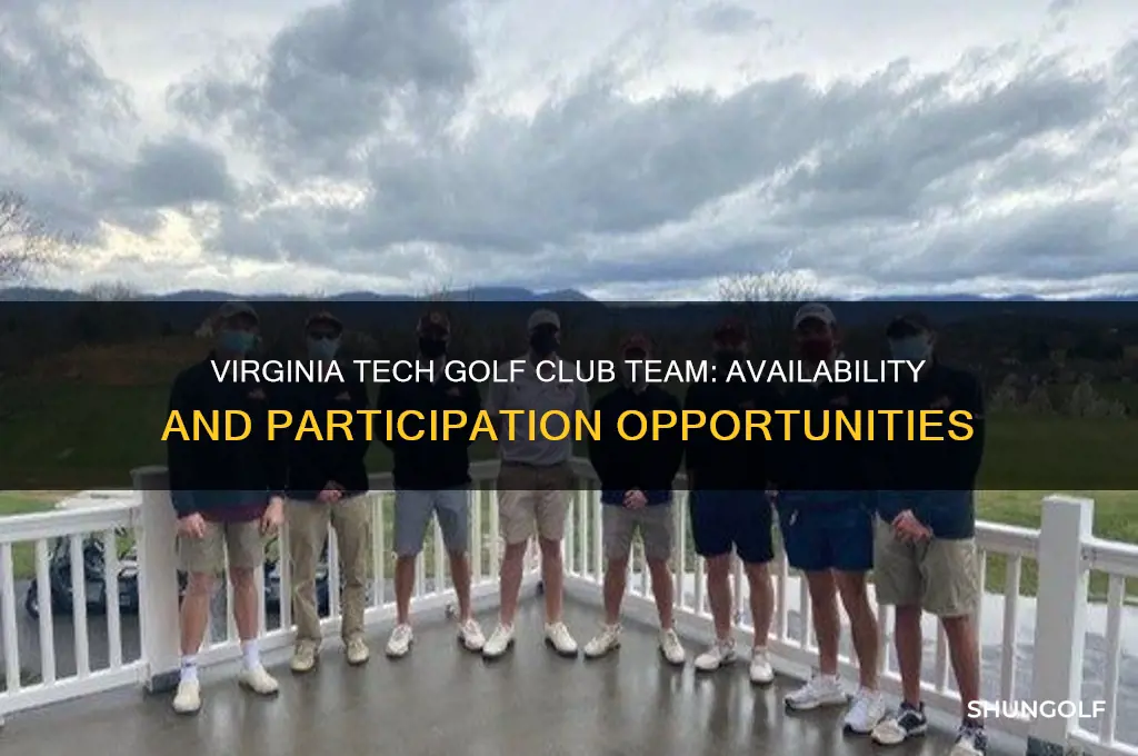 does virginia tech have a club team for golf