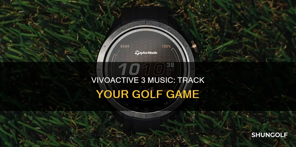 does vivoactive 3 music track golf