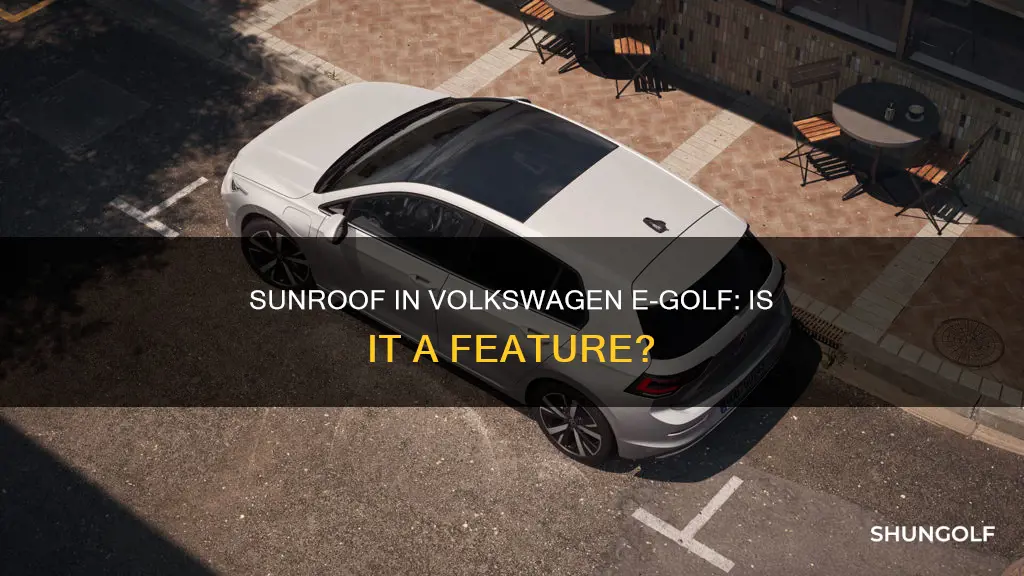does volkswagen e-golf have sunroof