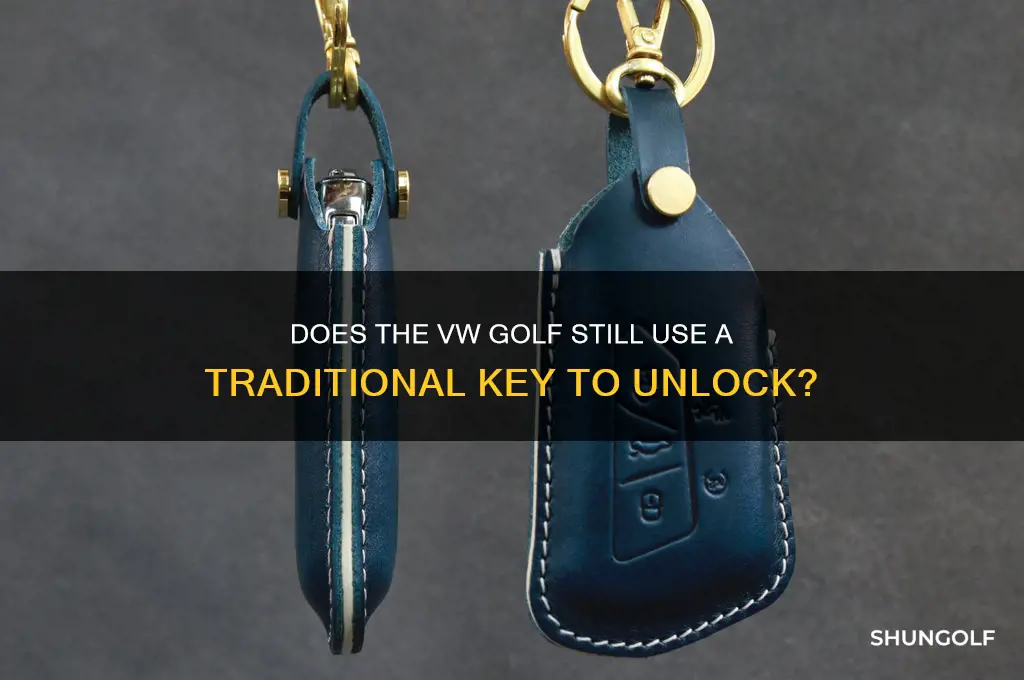 does vw golf open with a key