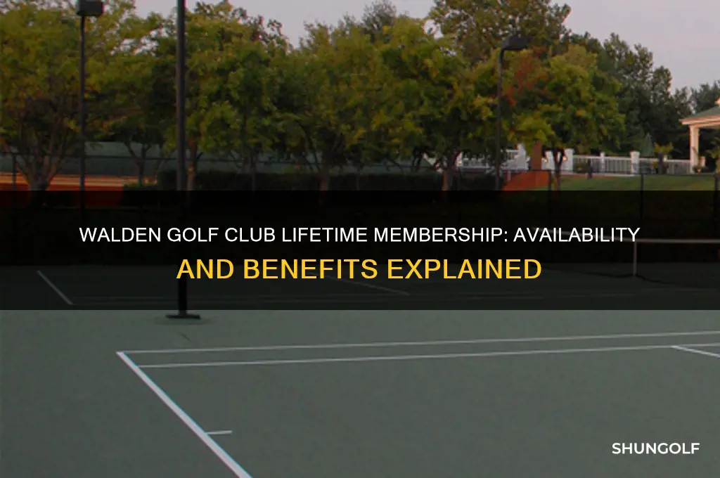 does walden golf club have lifetime nembership
