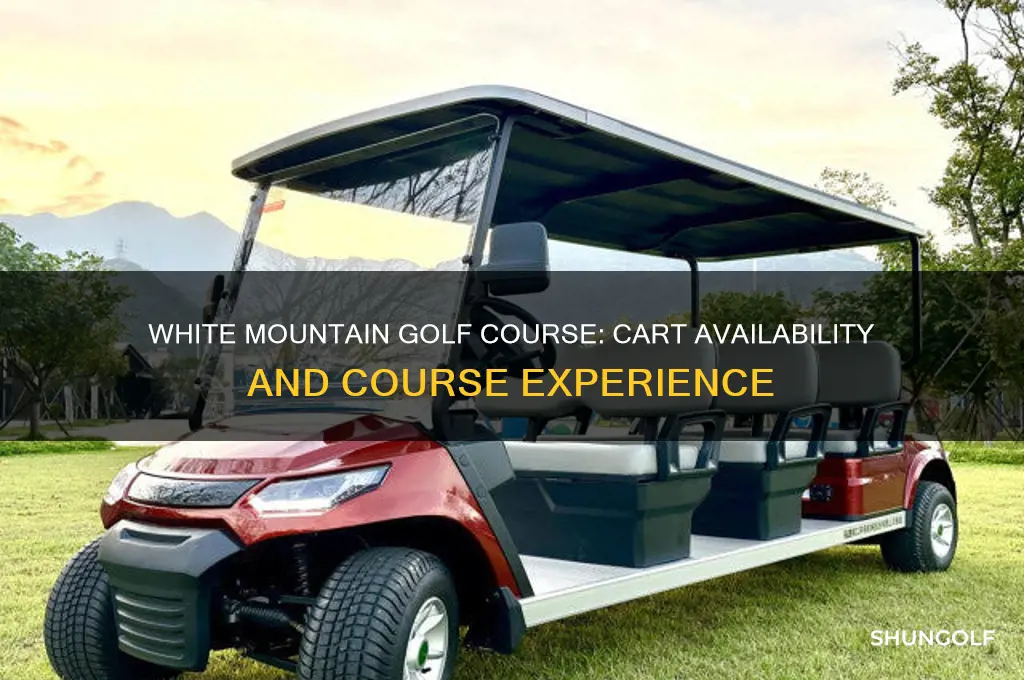 does white mountain golf course have carts