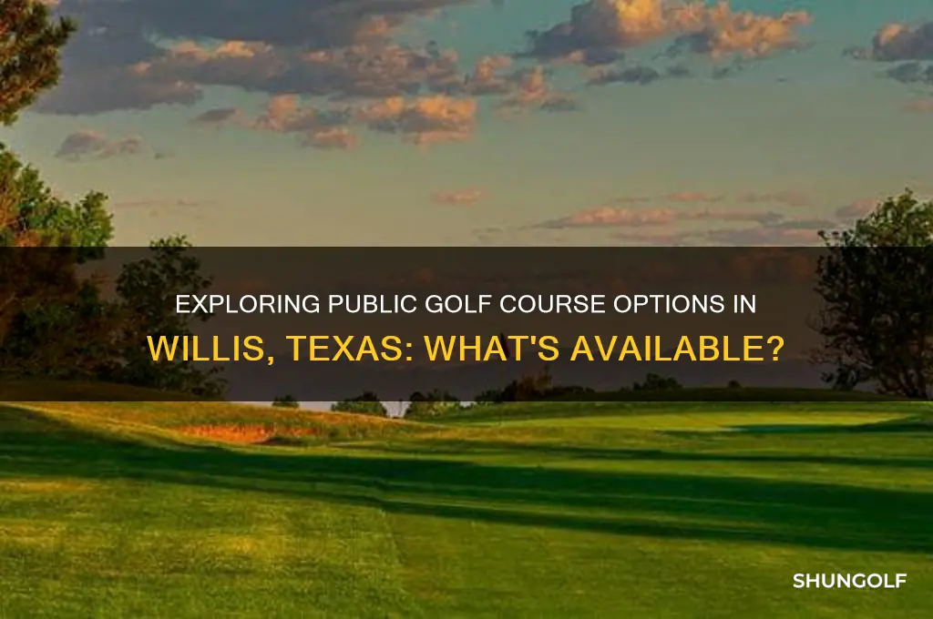 does willis tx have a public golf course