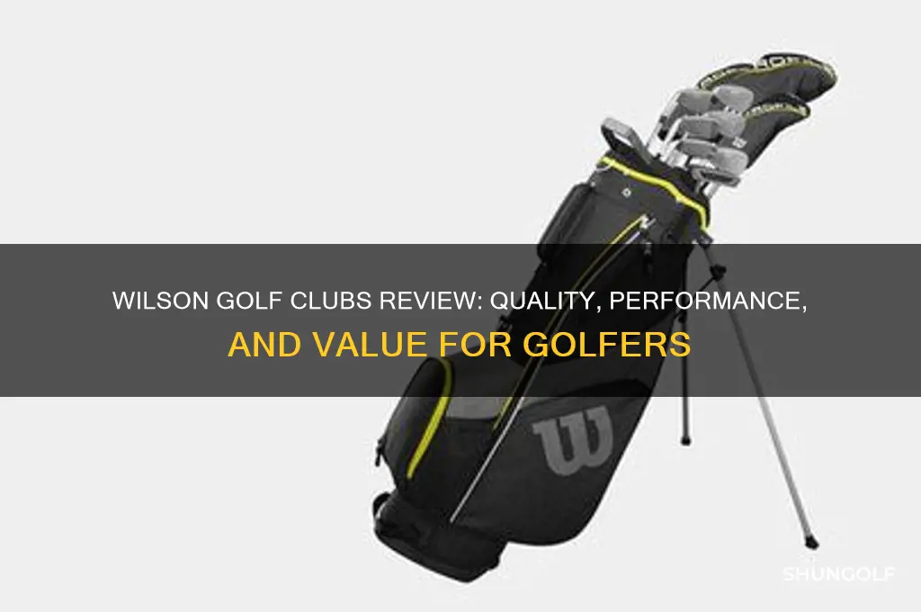 does wilson make good golf clubs