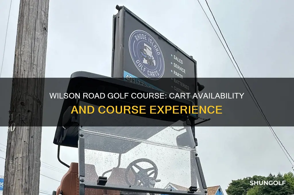 does wilson road golf course have carts