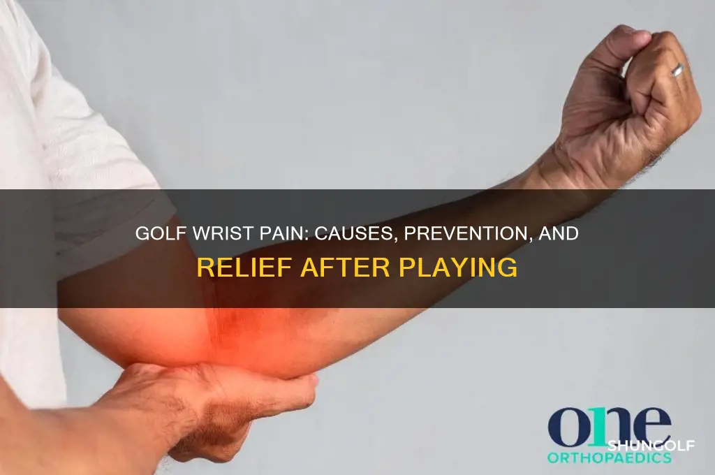 does wrist hurt after playing golf