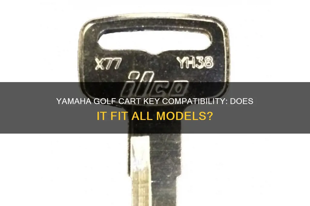 does yamaha golf cart key fit all golf carts