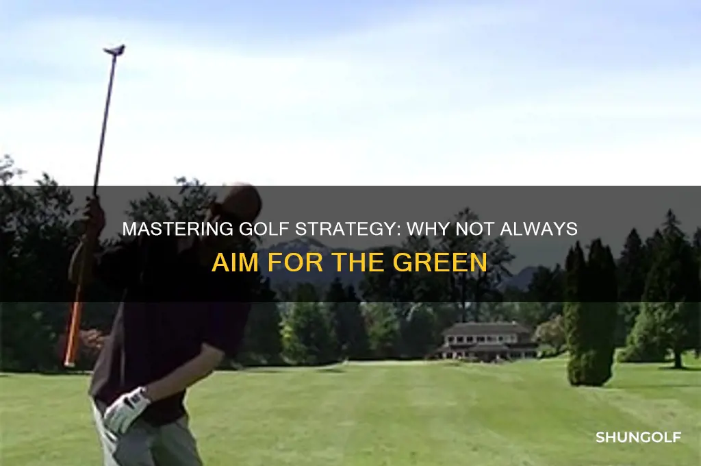 doesn t try to reach the green in golf