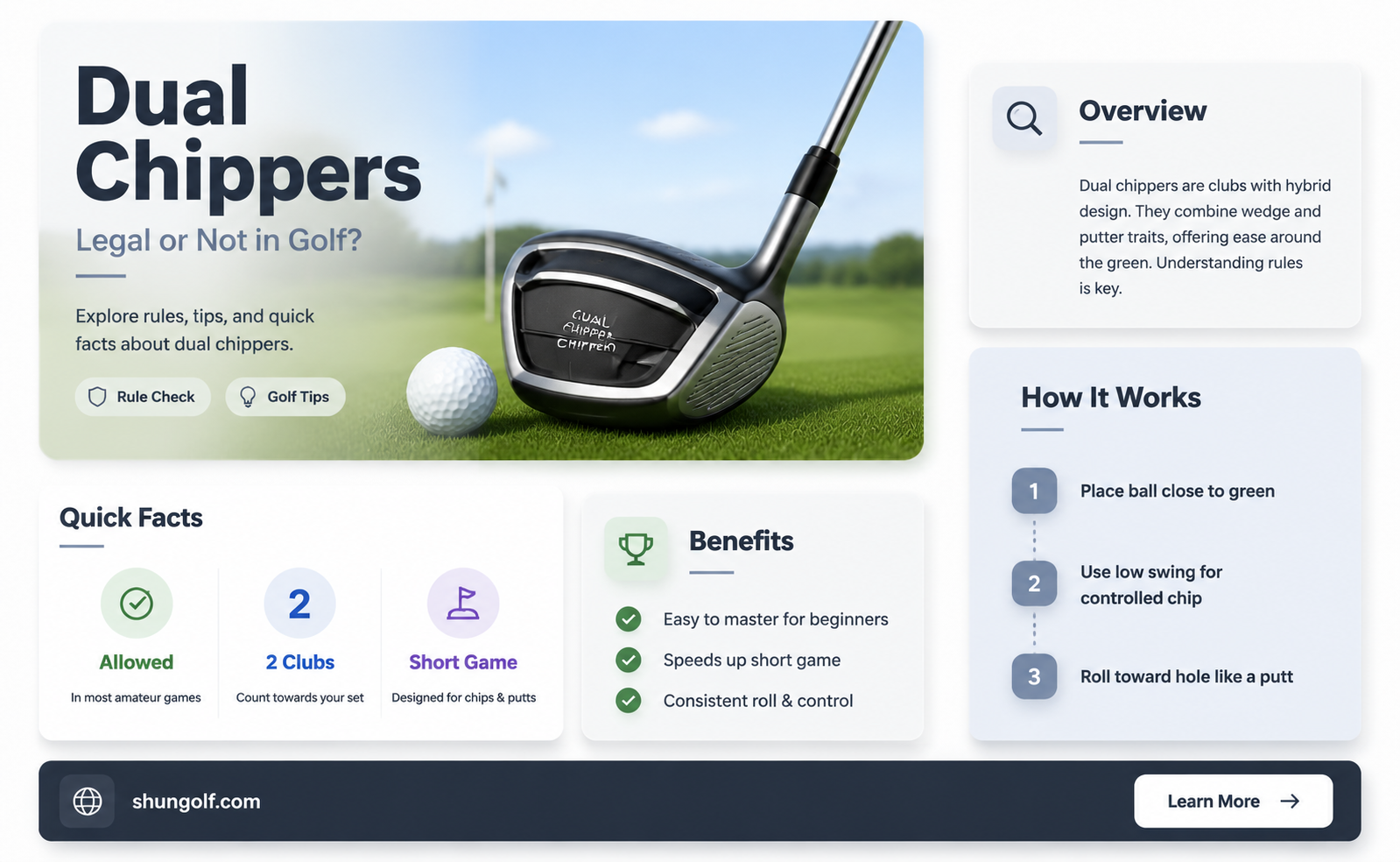 are dual chippers legal in golf
