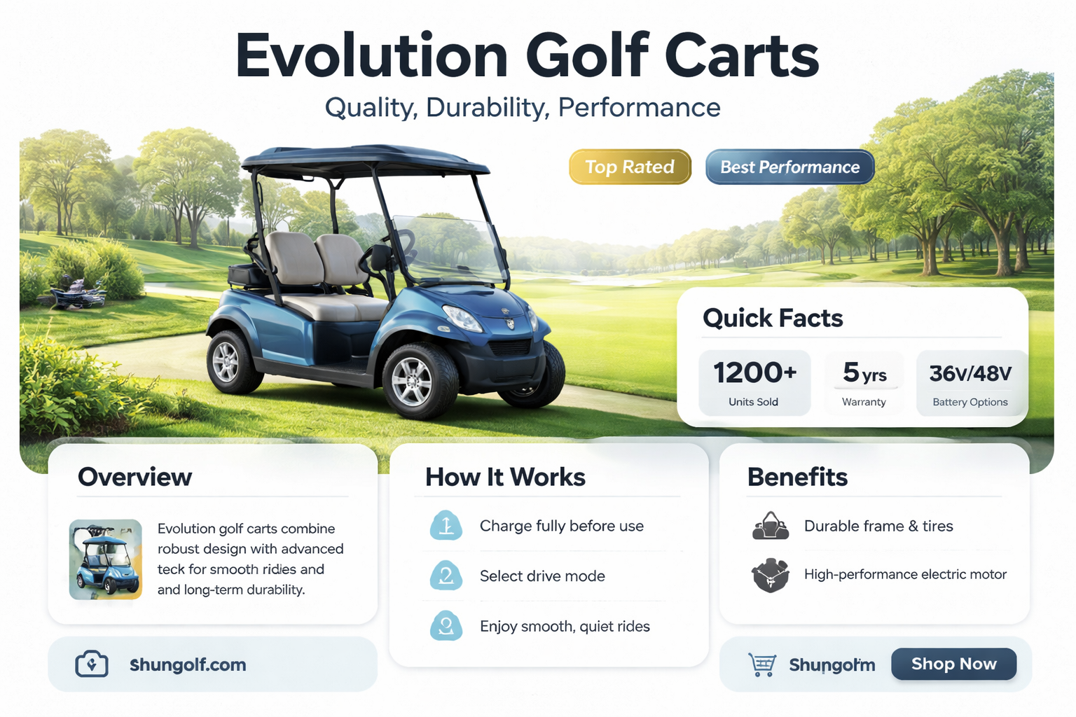 are evolution golf carts good quality