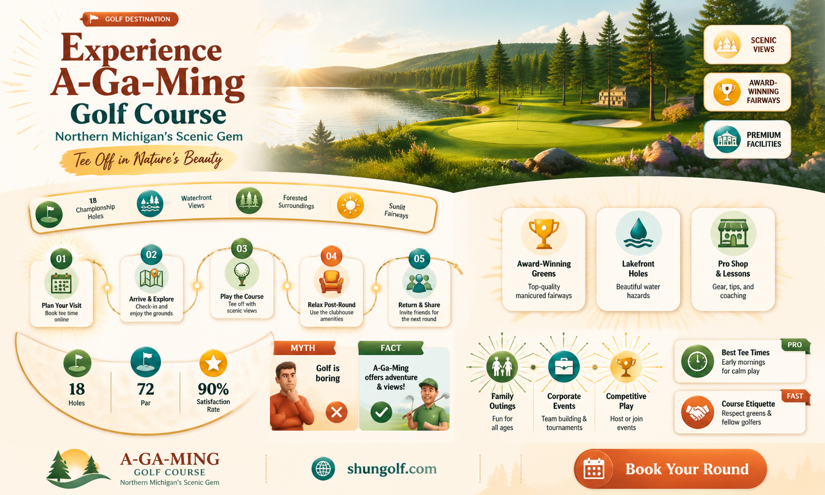 a-ga-ming golf course