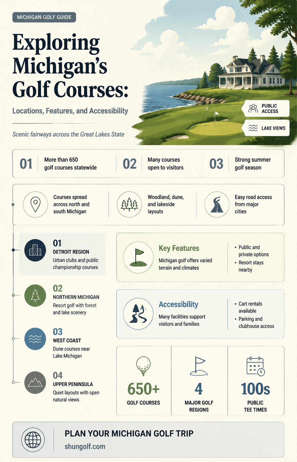 are golf courses in michigan