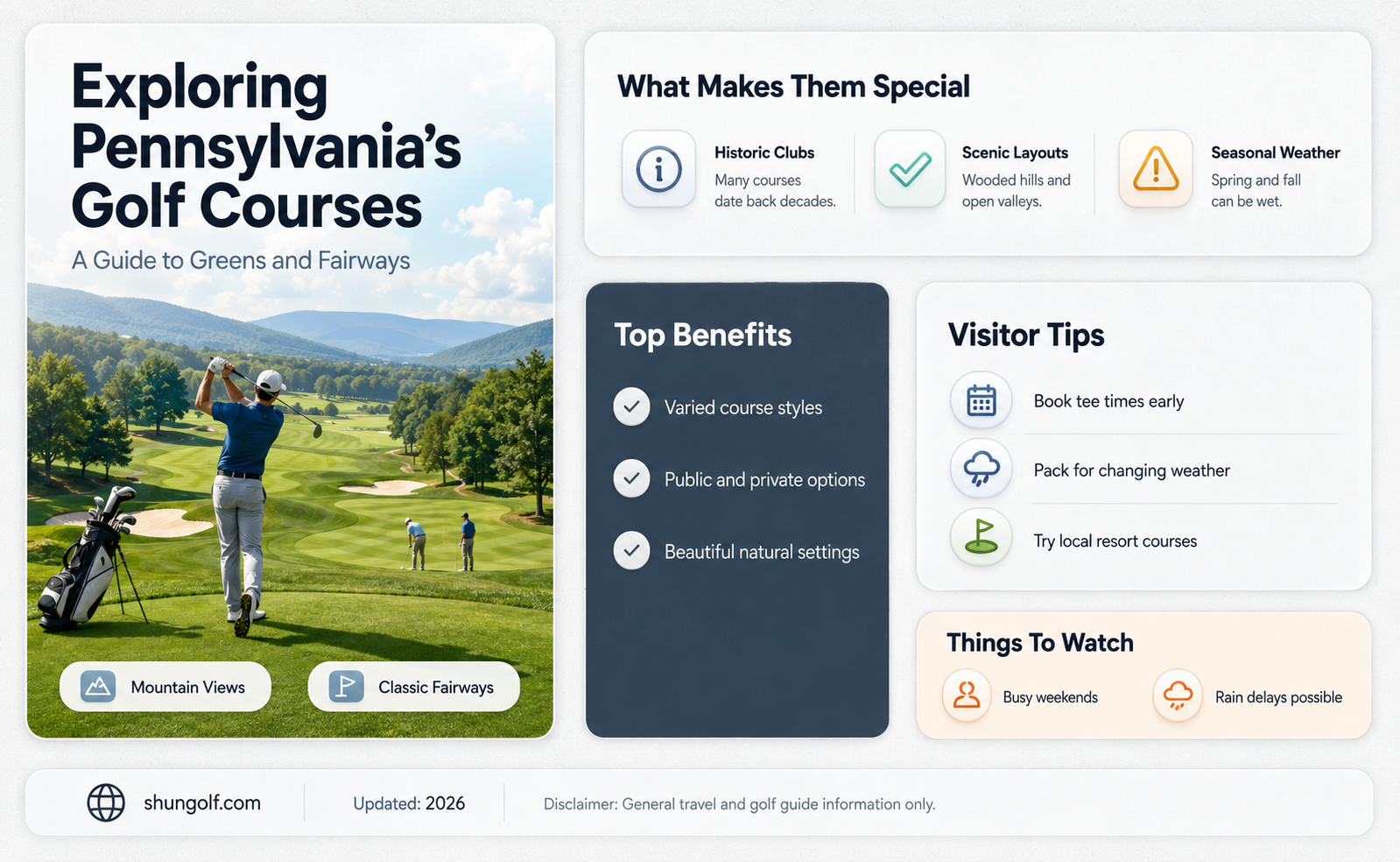 are golf courses in pennsylvania