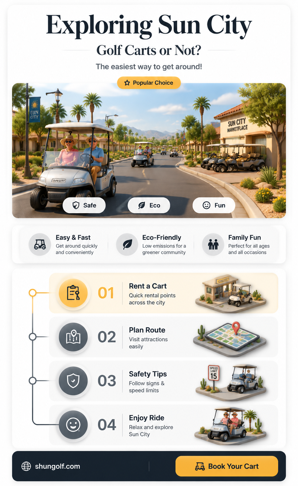 are golf carts driven in sun city