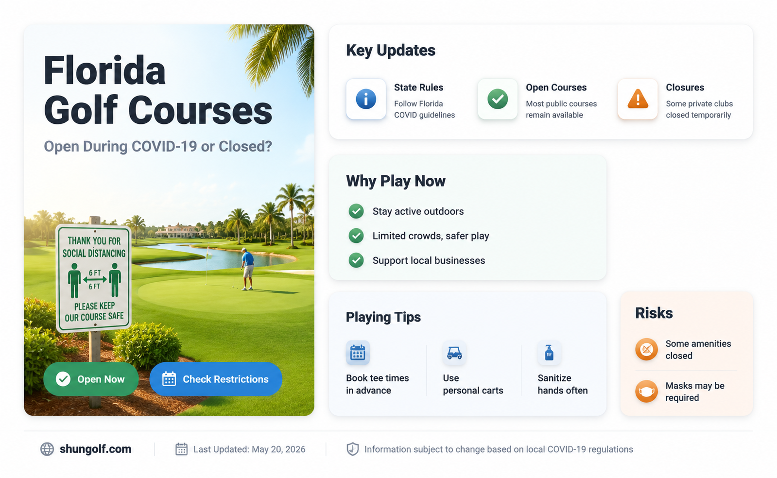 are florida golf courses allowed to stay open