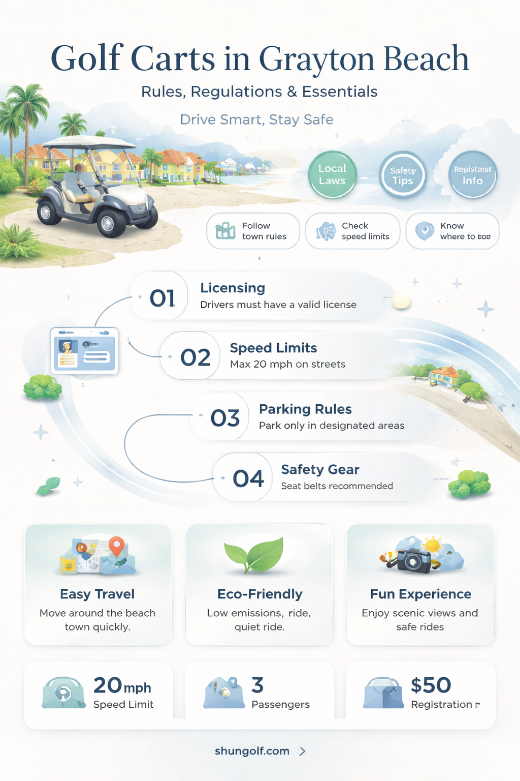 are golf carts allowed in grayton beach