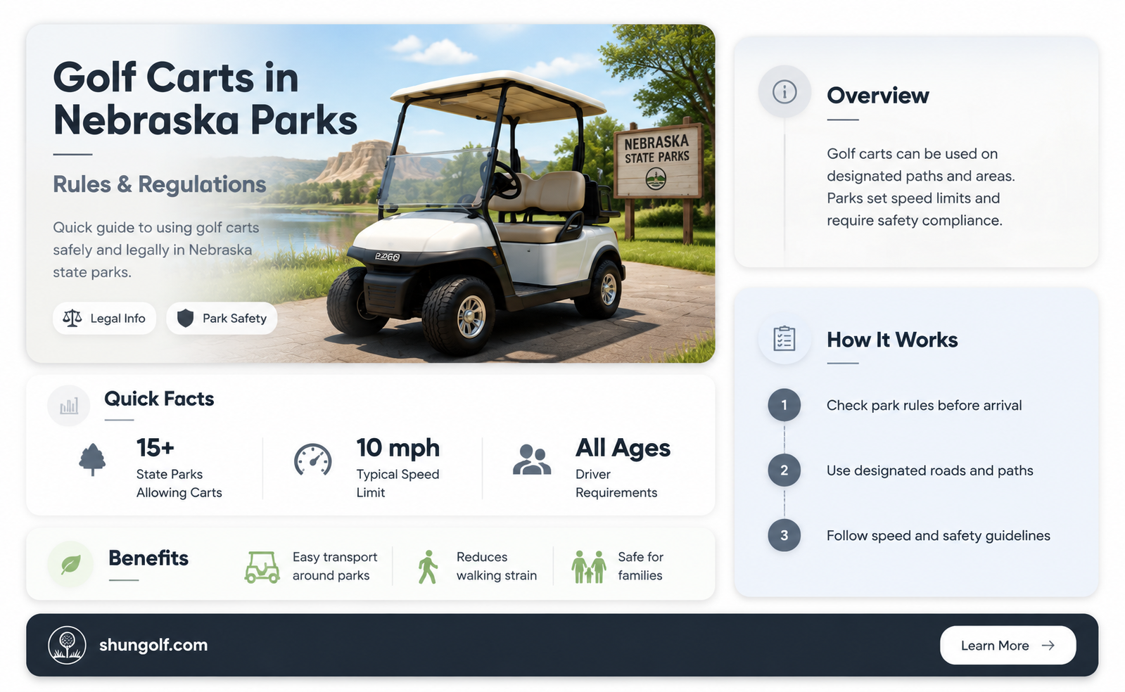 are golf carts allowed in state parks in ne parksparks