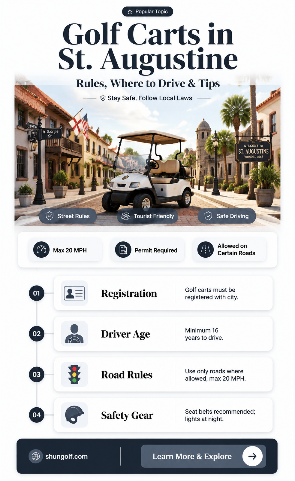are golf carts allowed in st augustine