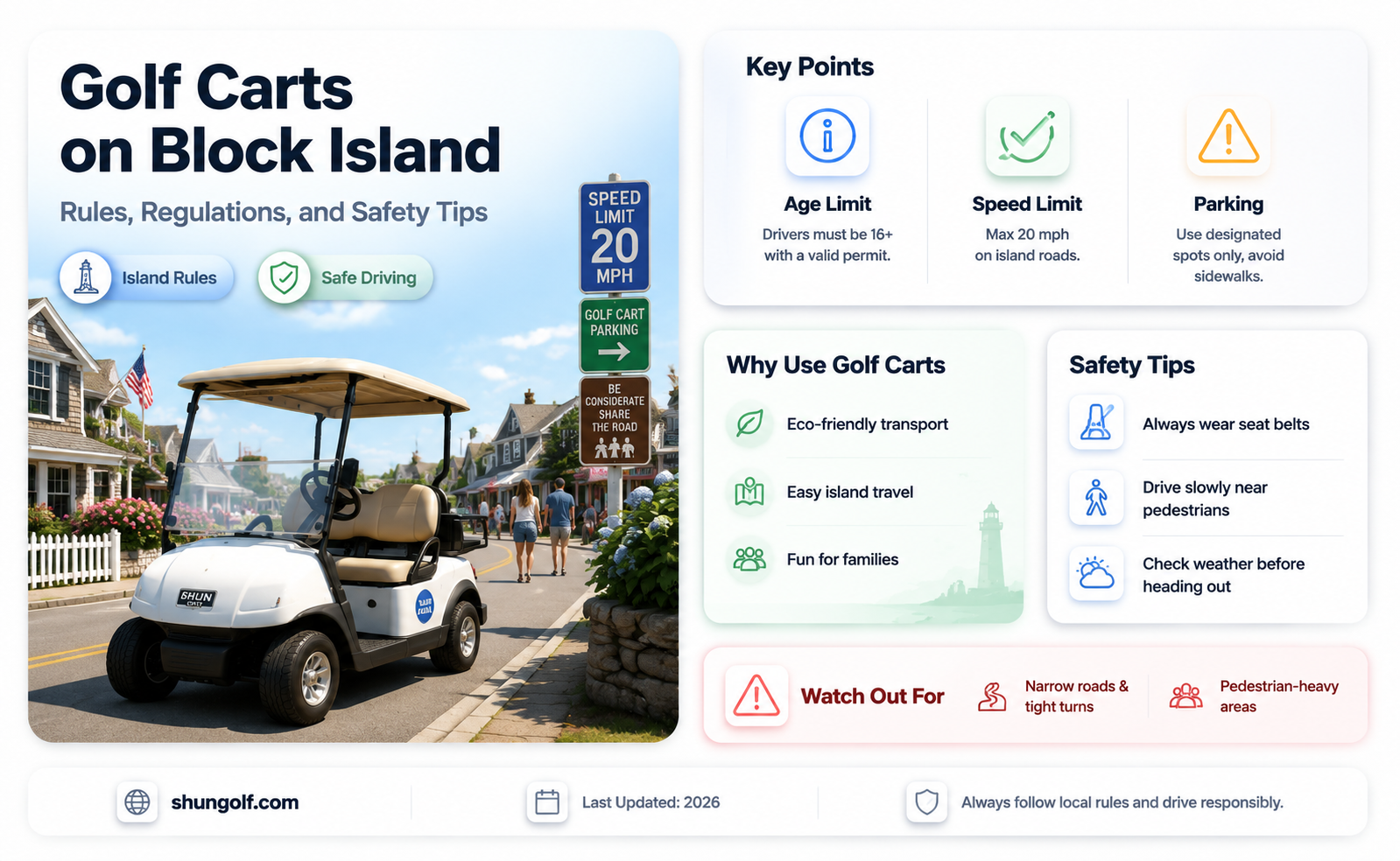 are golf carts allowed on block island