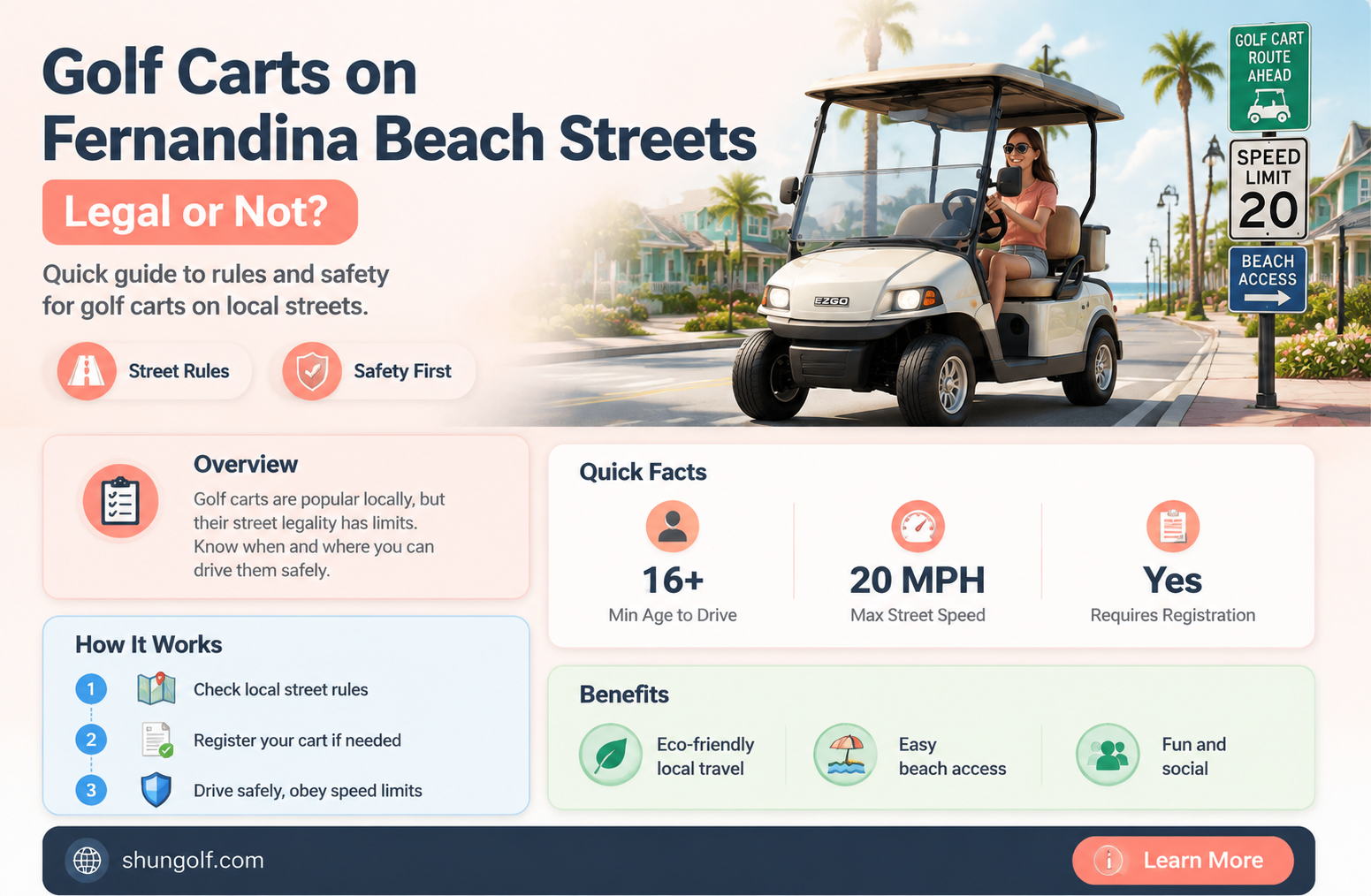 are golf carts street legal in fernandina beach florida