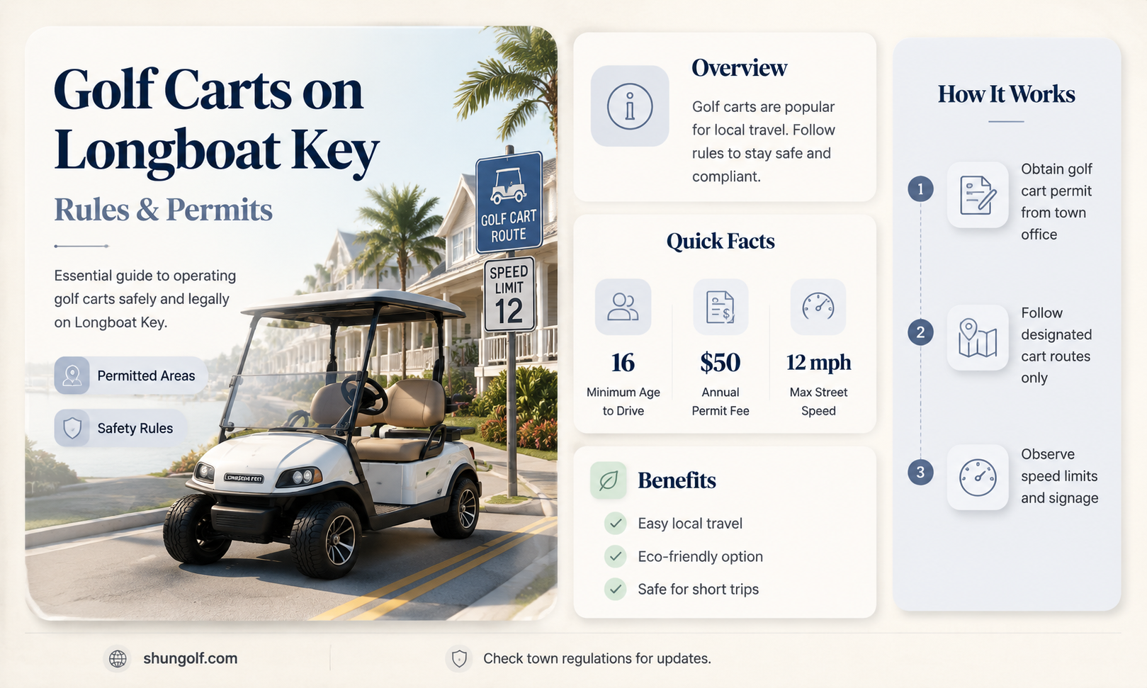 are golf carts allowed on longboat key