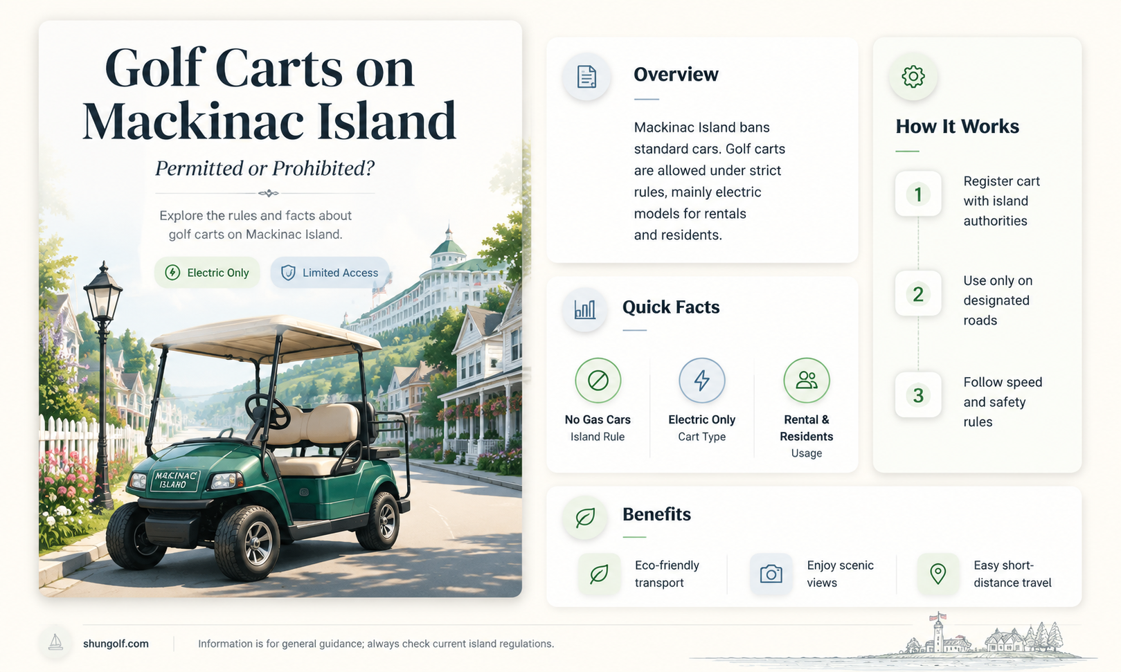 are golf carts allowed on mackinac island